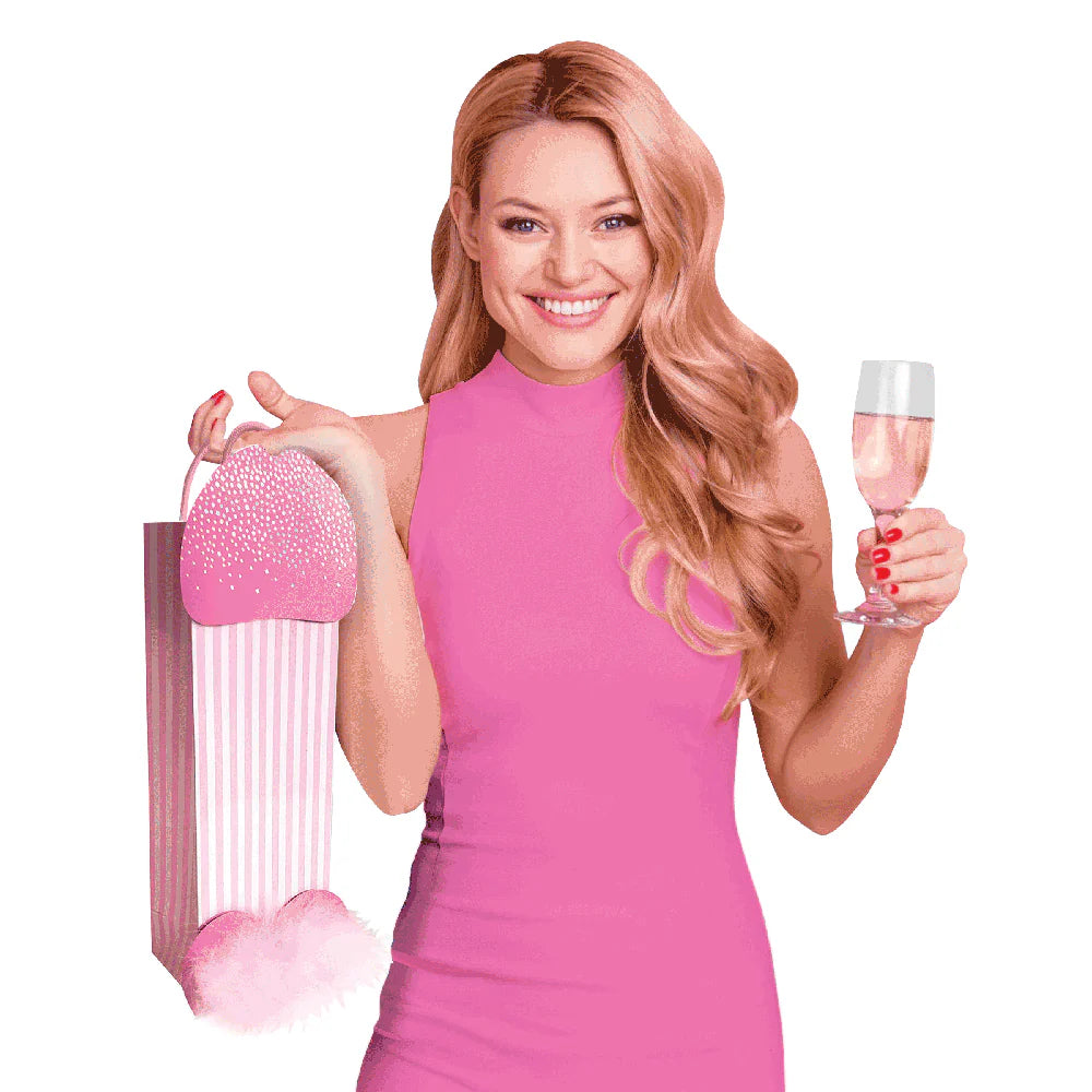 Gift Bag - Pink Penis with Feather Balls
