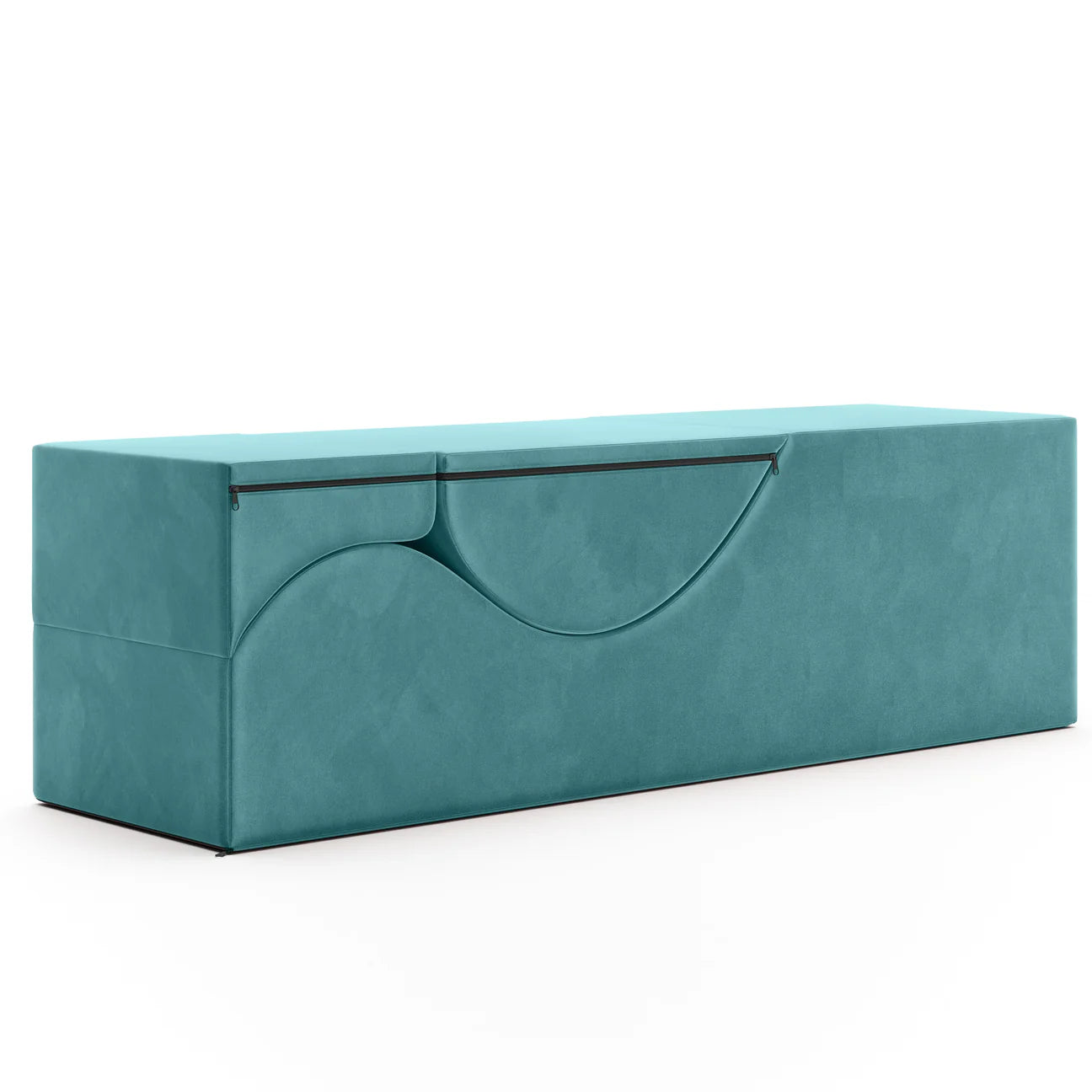 Aria Flip Chaise - Convertible Sex Chair And Bed Bench - Teal