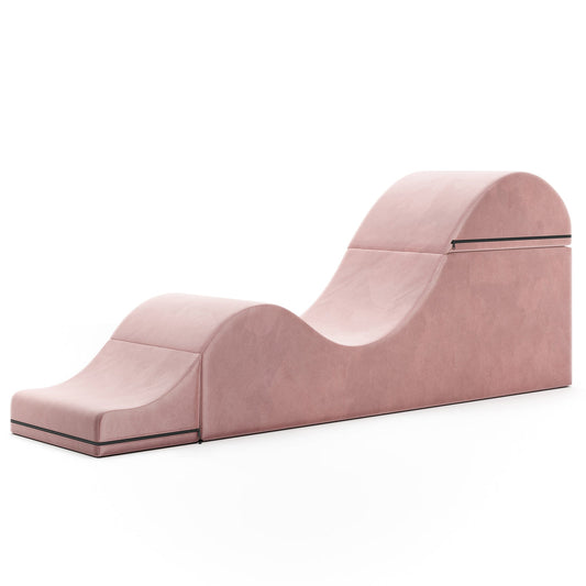 Aria Flip Chaise - Convertible Sex Chair And  Bed Bench - Pink