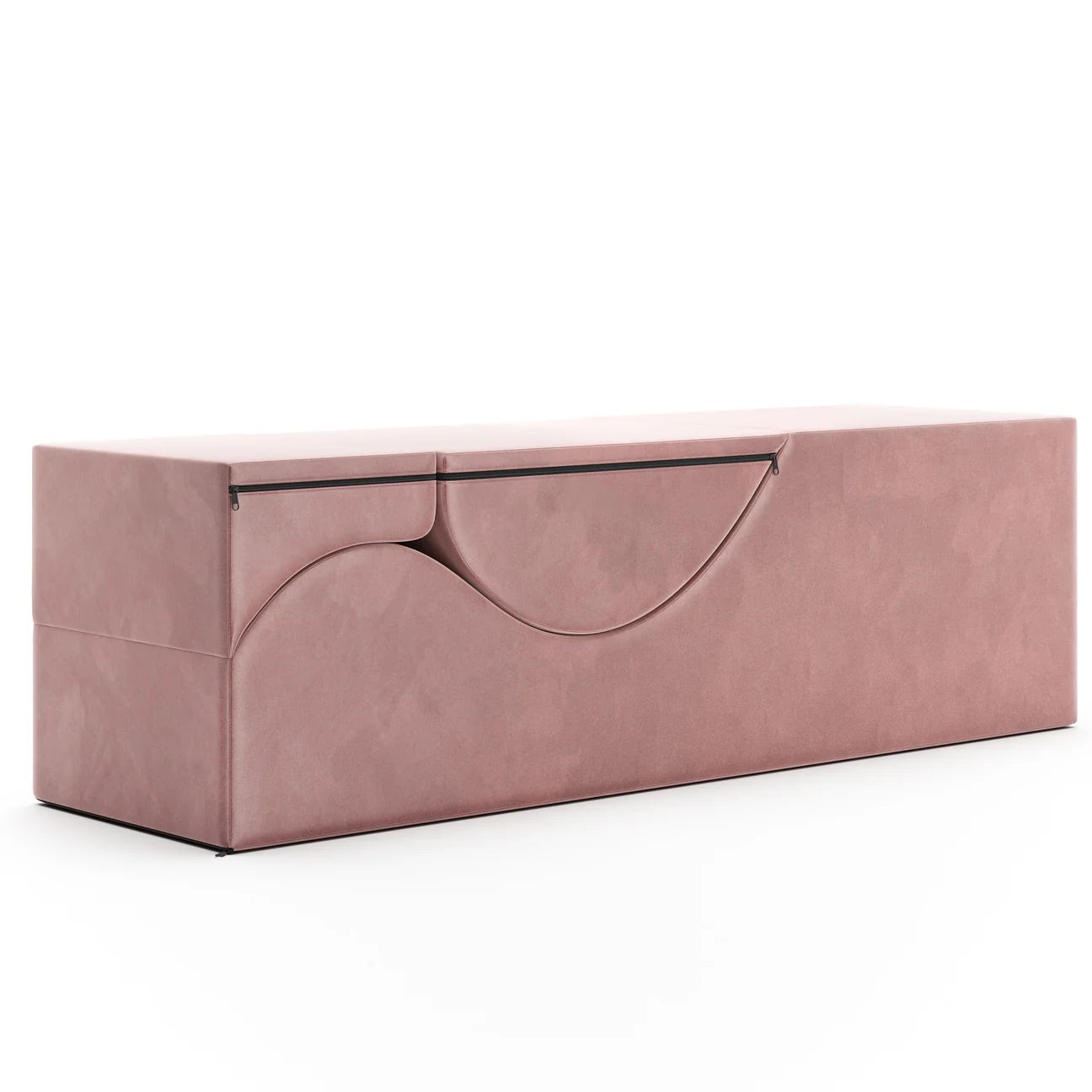 Aria Flip Chaise - Convertible Sex Chair And  Bed Bench - Pink