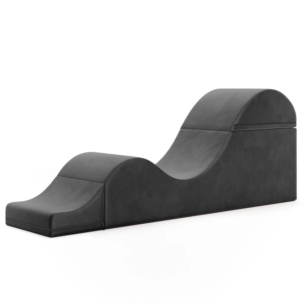 Aria Flip Chaise - Convertible Sex Chair And Bed Bench - Grey