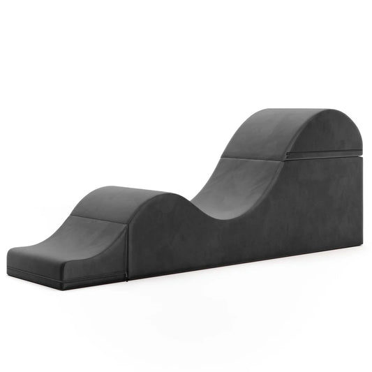 Aria Flip Chaise - Convertible Sex Chair And Bed Bench - Grey