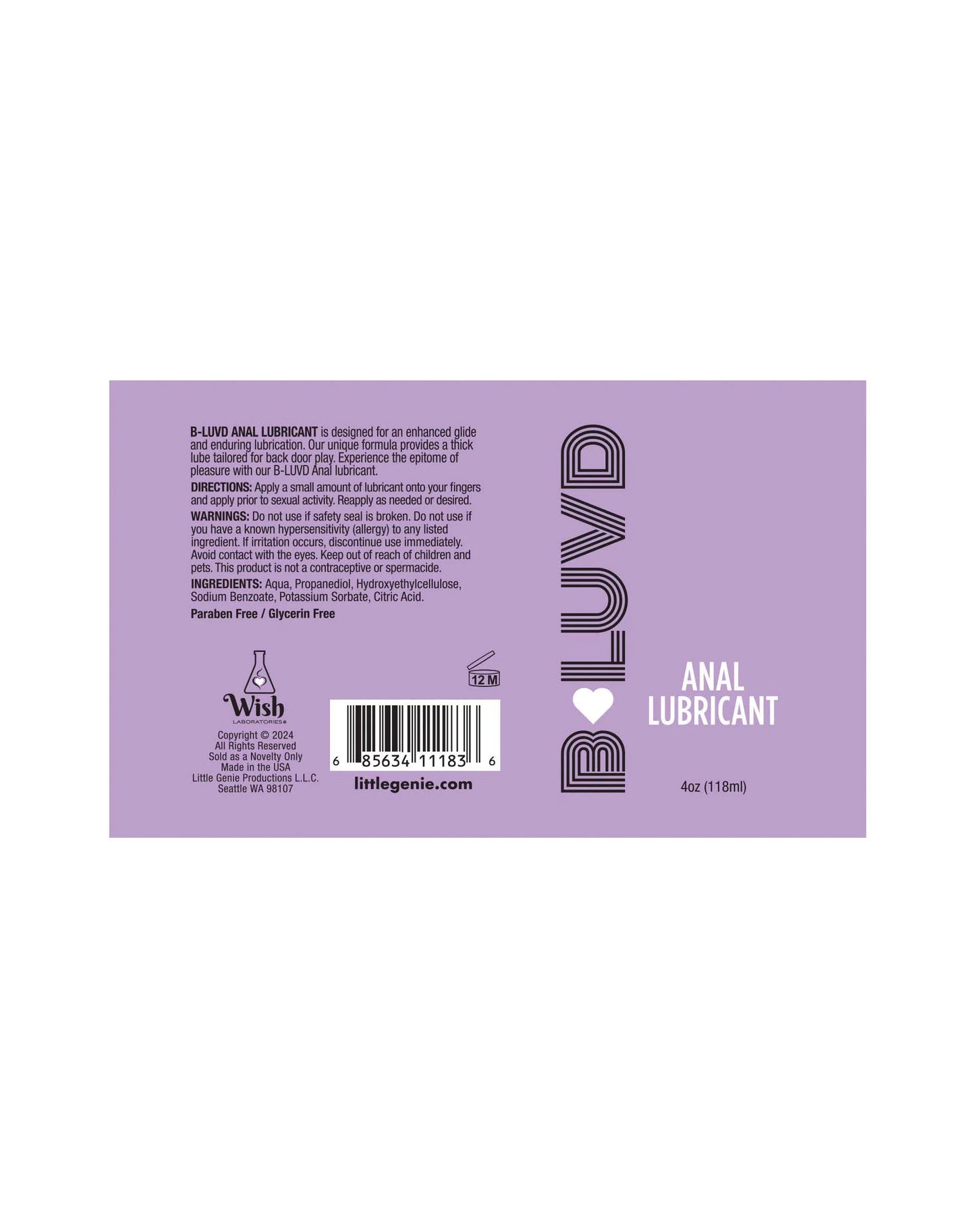 B-Luvd Anal Lubricant