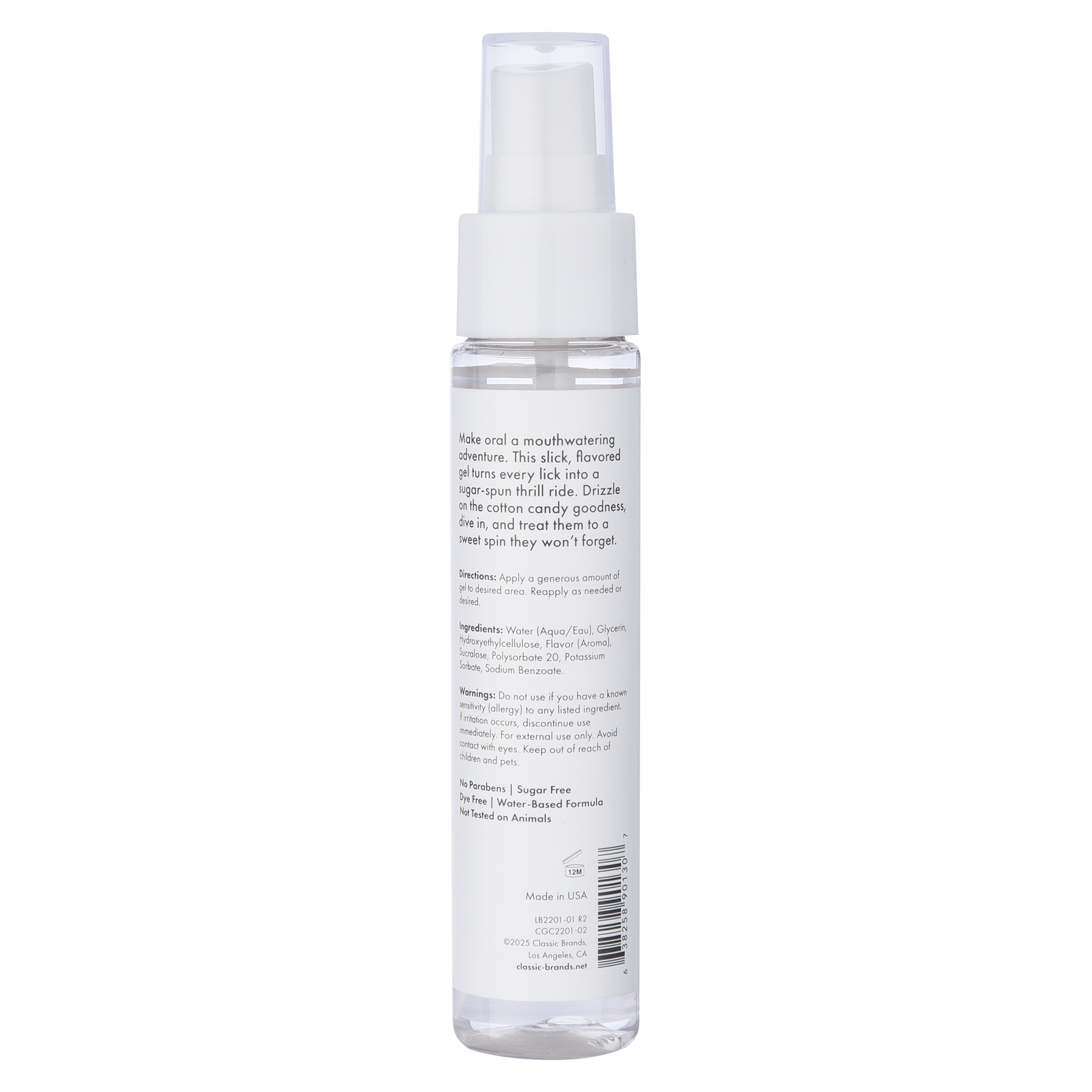 BLOW ME ORAL SEX GEL - COTTON CANDY - 2 floz | 60 mL