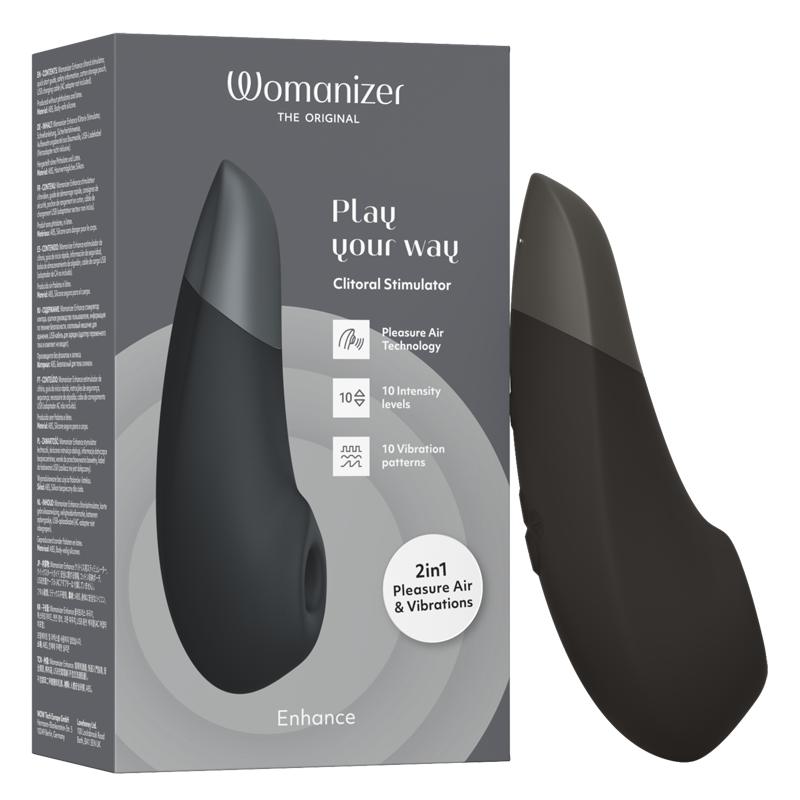 Enhance Clitoral Air + Vibration - Black