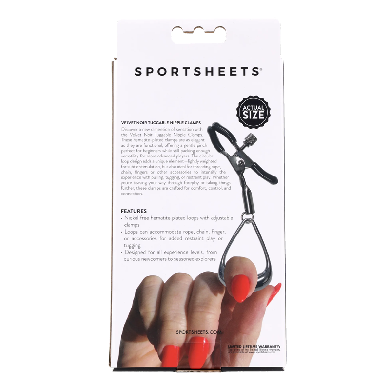 Velvet Noir - Tuggable Nipple Clamps