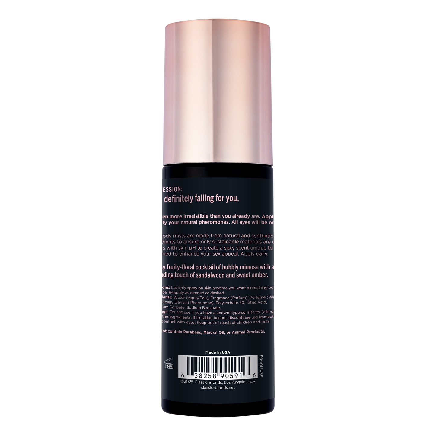 Head Over Heels - Pheromone Body Mist