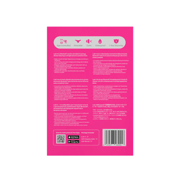 Lush 4 - Remote Controlled Vibrator - Pink