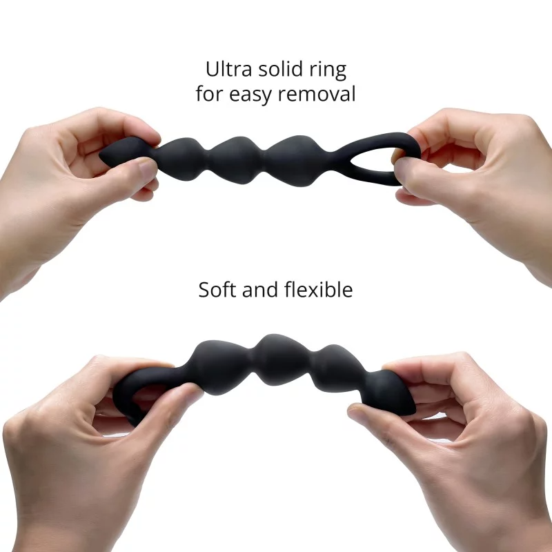 Bing Bang Large - Anal Beads - Black Onyx