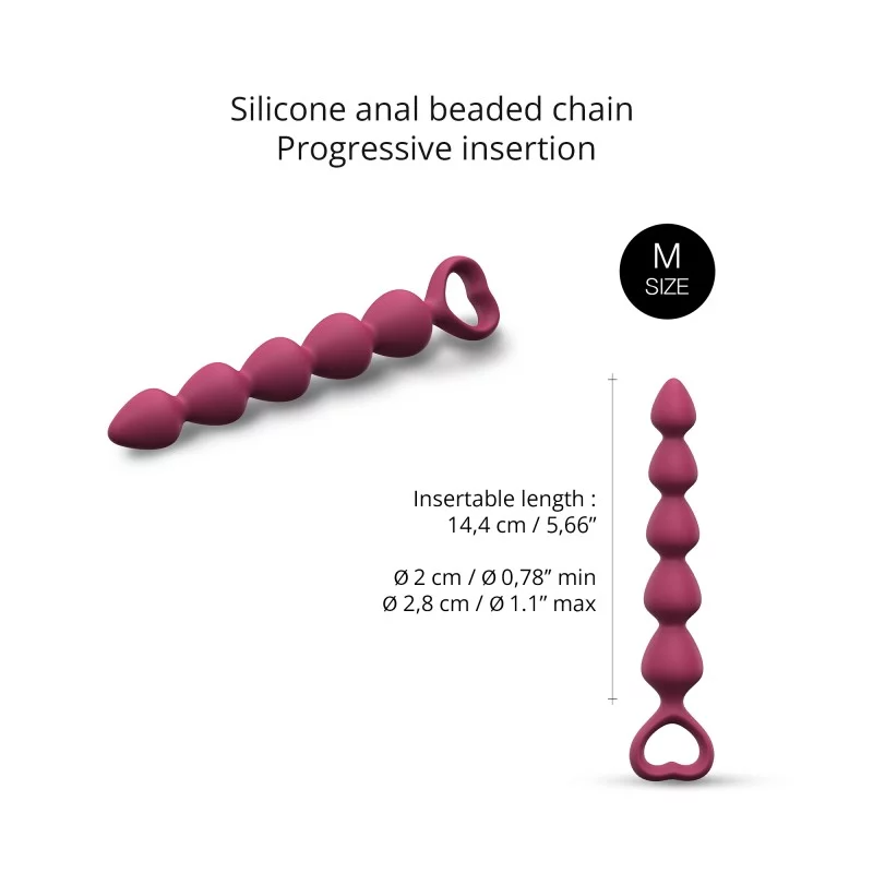 Bing Bang Medium - Anal Beads - Plum Star