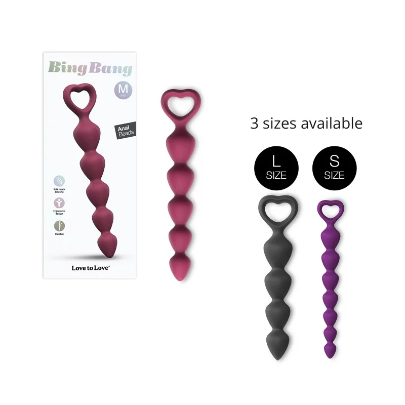 Bing Bang Medium - Anal Beads - Plum Star