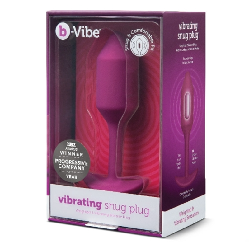 Snug Plug 2 - Weighted Vibrating Plug - Rose