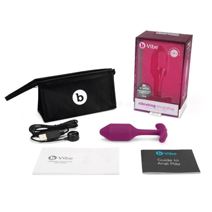 Snug Plug 2 - Weighted Vibrating Plug - Rose