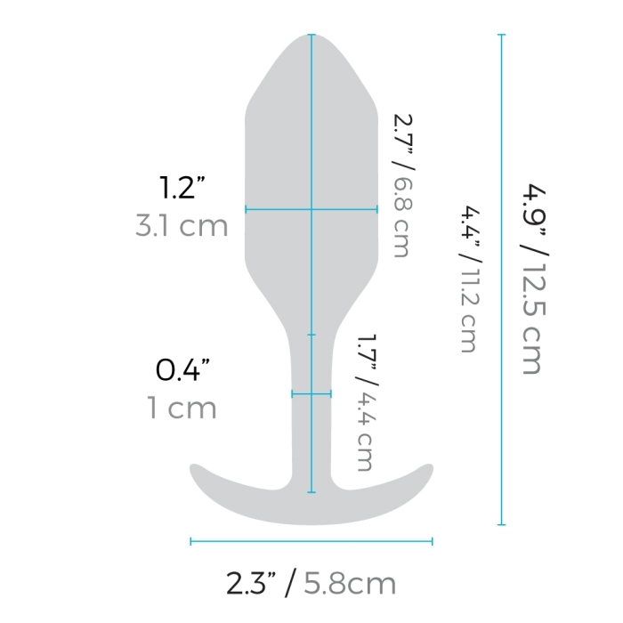 Snug Plug 2 - Weighted Vibrating Plug - Rose