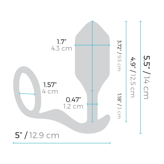 Snug & Tug Weighted Vibrating Plug XL
