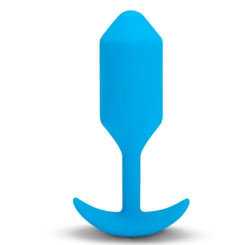 Snug Plug 3 - Weighted Vibrating Plug - Blue
