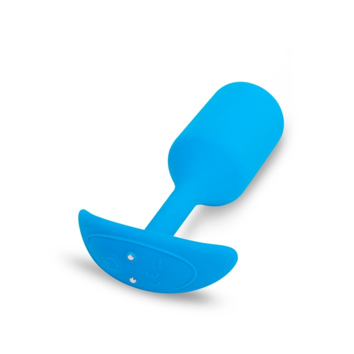 Snug Plug 3 - Weighted Vibrating Plug - Blue
