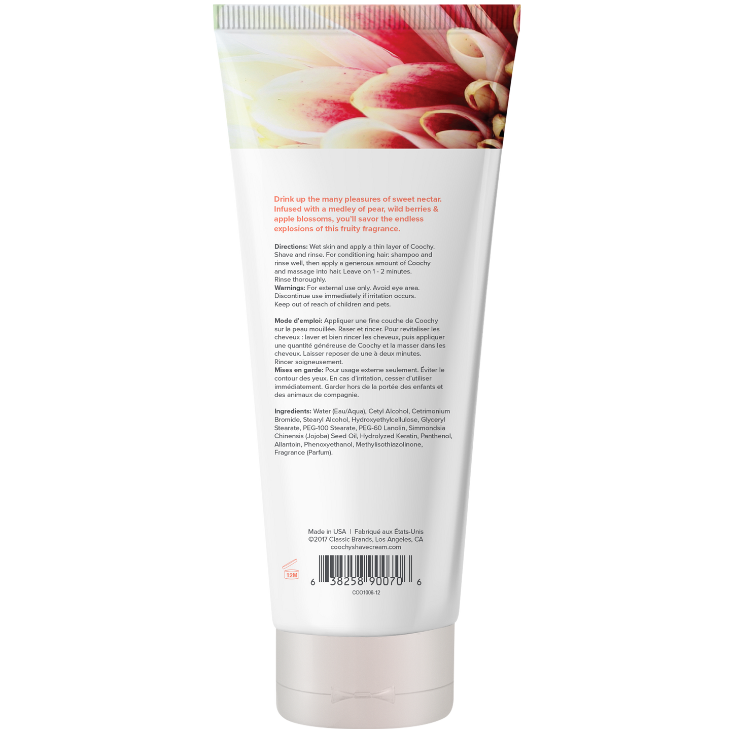 Coochy Shave Cream - Sweet Nectar 12.5oz
