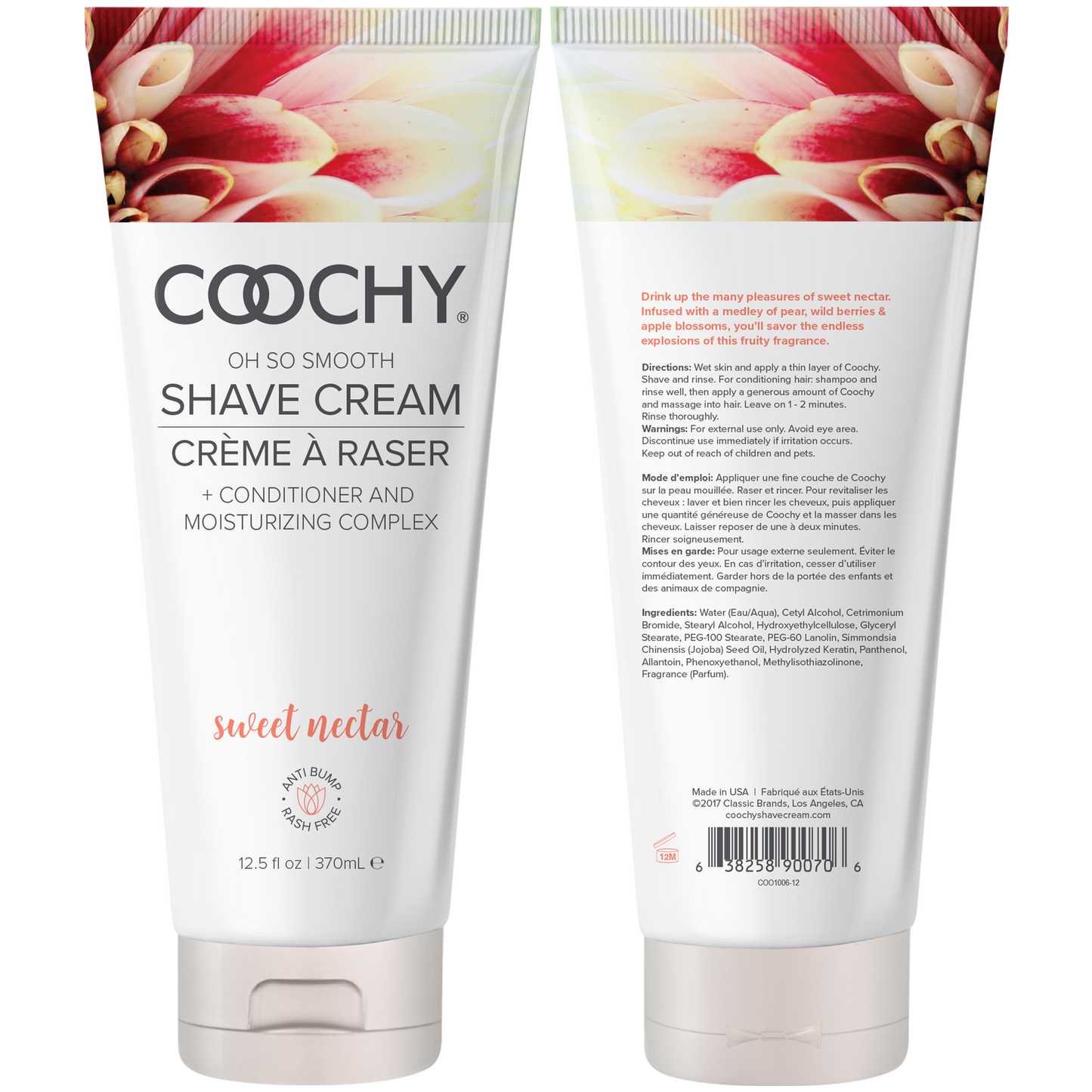 Coochy Shave Cream - Sweet Nectar 12.5oz