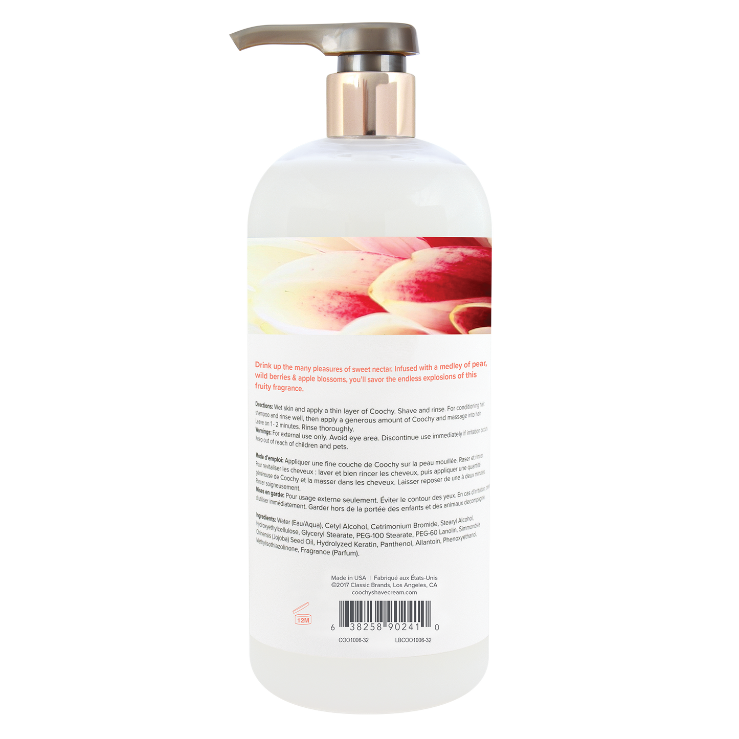 Coochy Shave Cream - Sweet Nectar 32oz
