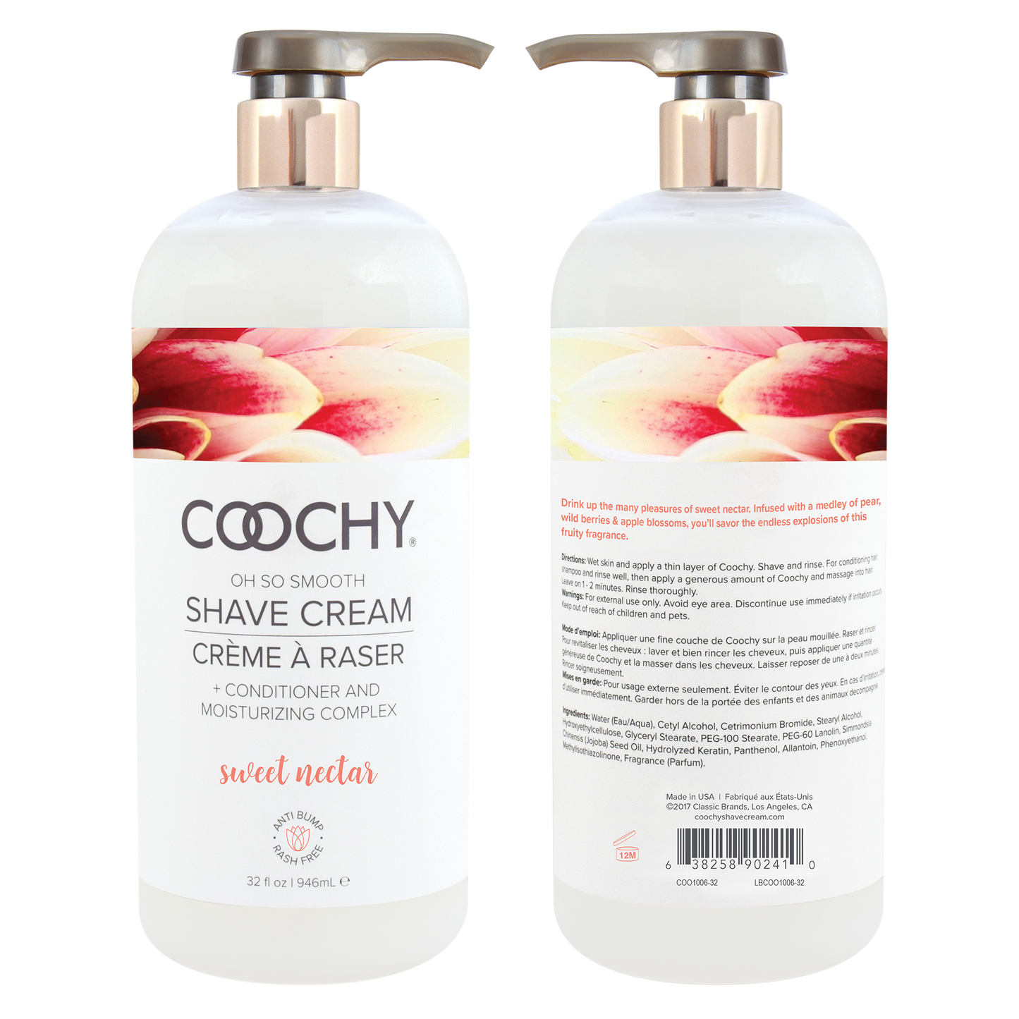 Coochy Shave Cream - Sweet Nectar 32oz