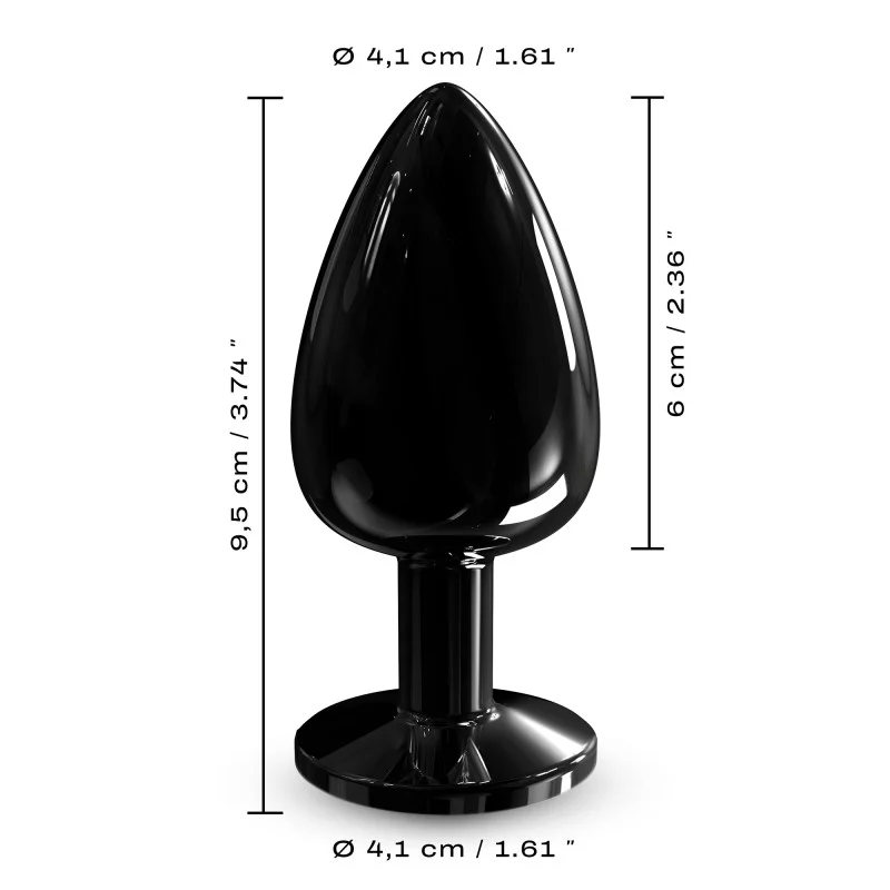 Diamond Plug Large - Black