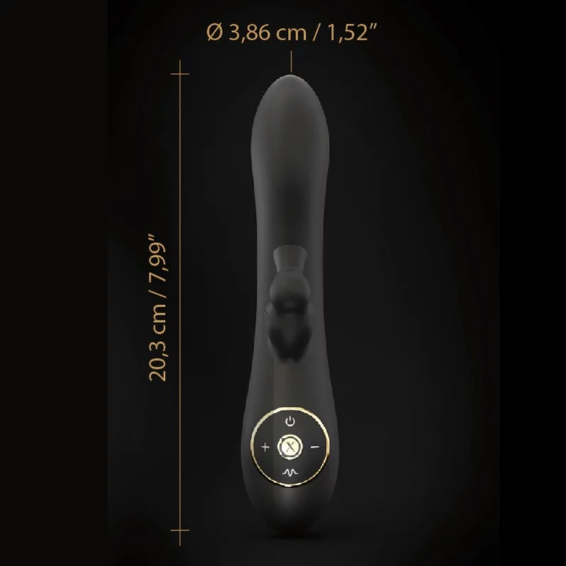Divine Rabbit - Dual Action Vibrator - Black