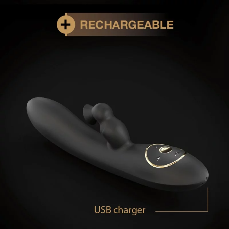 Divine Rabbit - Dual Action Vibrator - Black