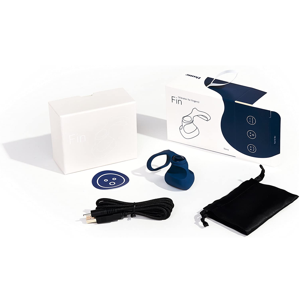 Fin Finger Vibrator - Navy