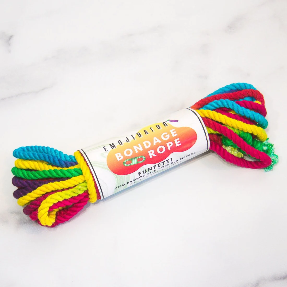 Emojibator Bondage Rope - Funfetti Rainbow