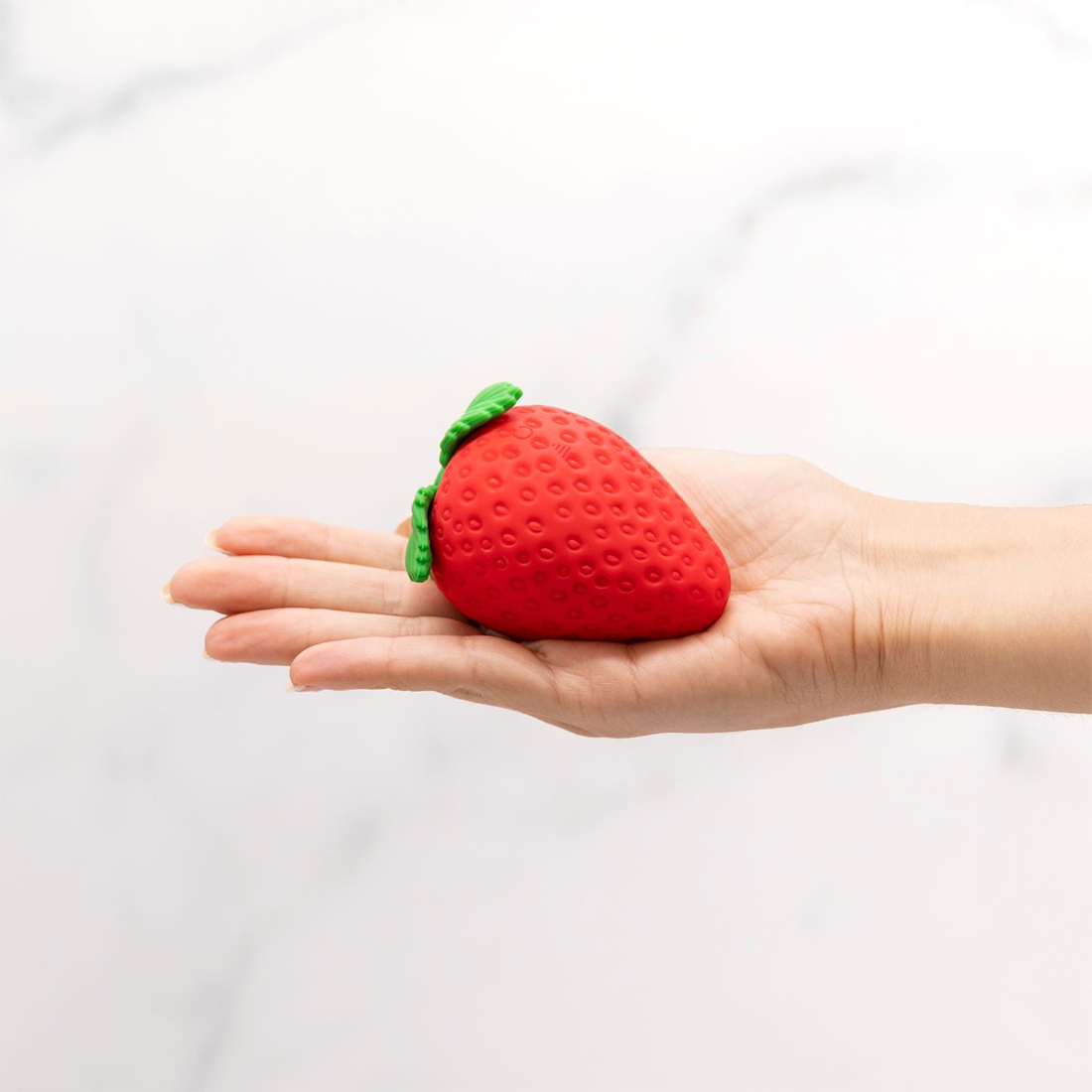 Strawberry Clitoral Vibrator with Suction