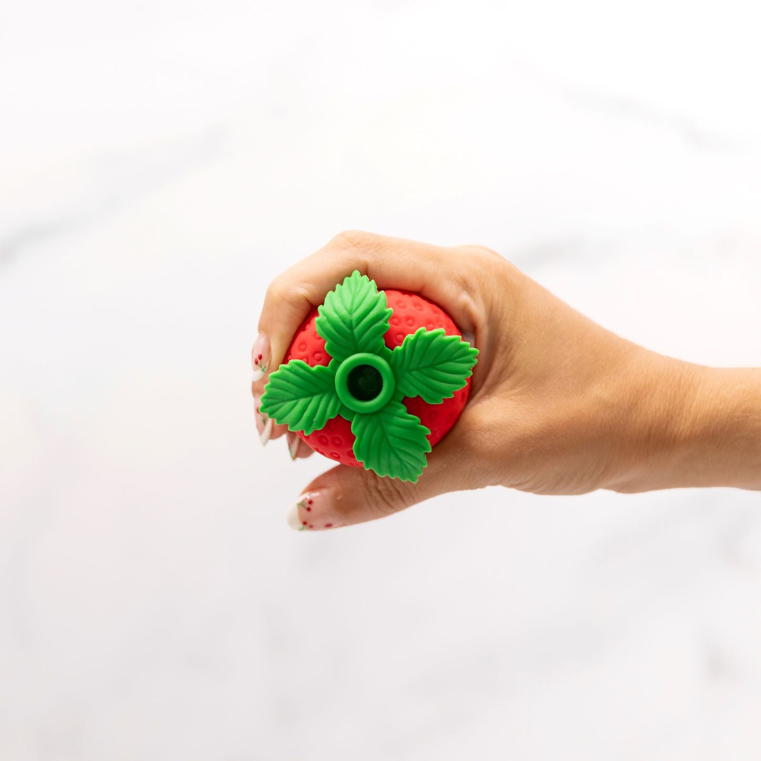 Strawberry Clitoral Vibrator with Suction