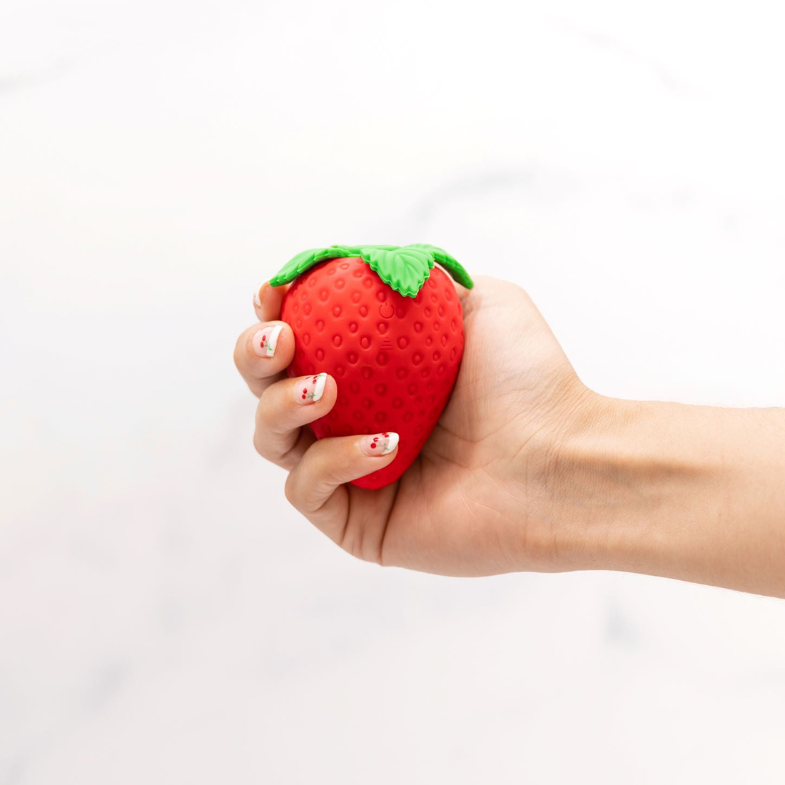 Strawberry Clitoral Vibrator with Suction