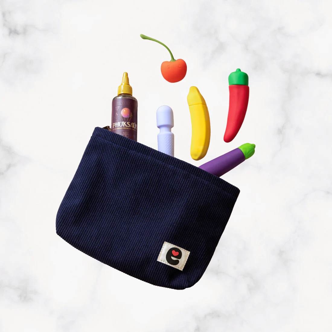 Pleasure Pouch Navy Toy Tote
