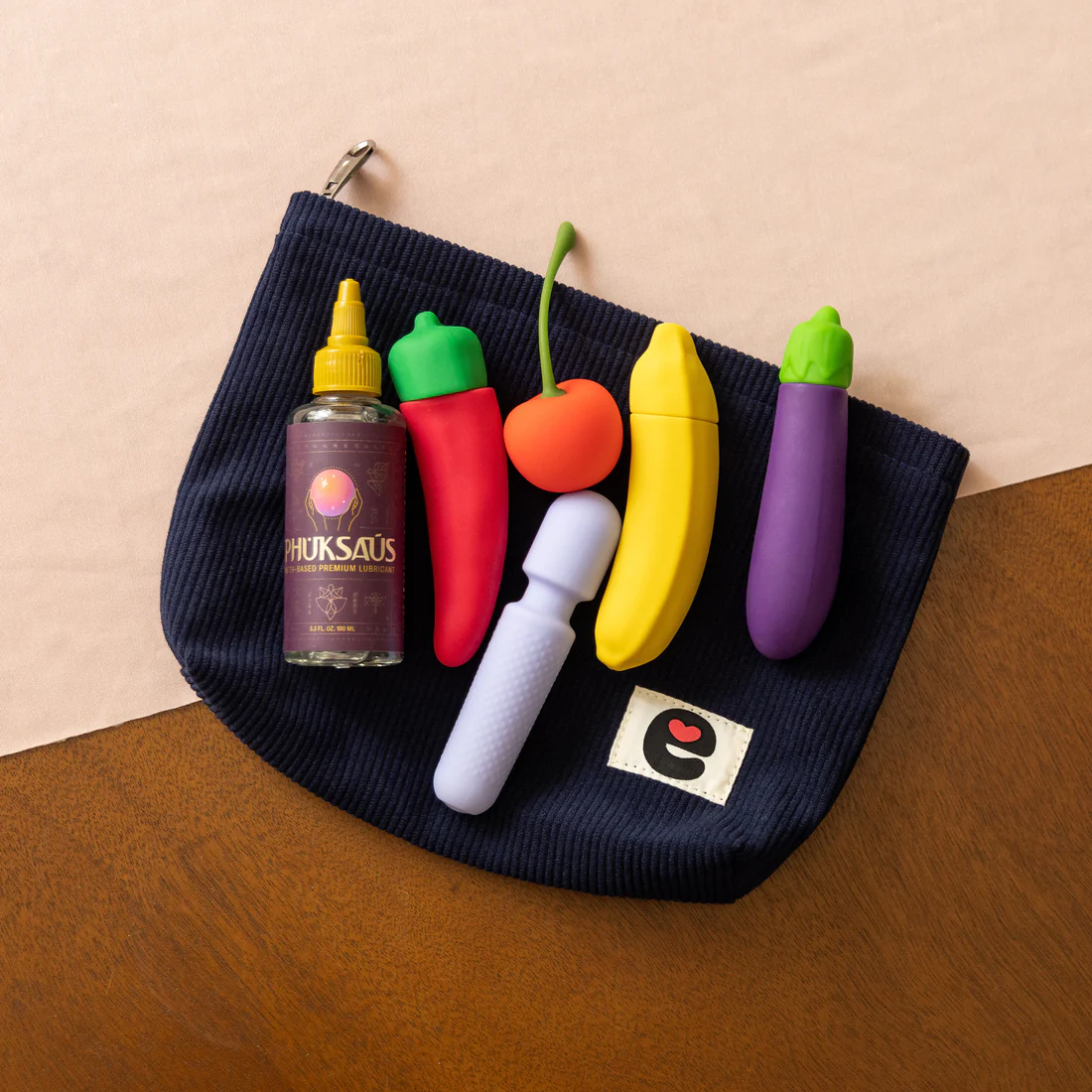 Pleasure Pouch Navy Toy Tote