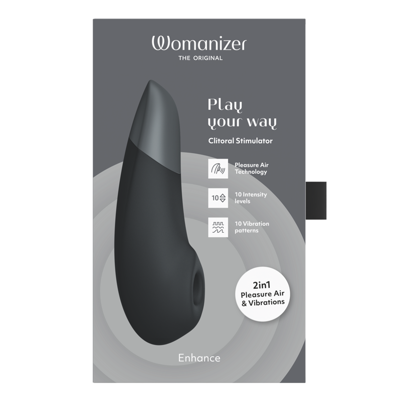 Enhance Clitoral Air + Vibration - Black