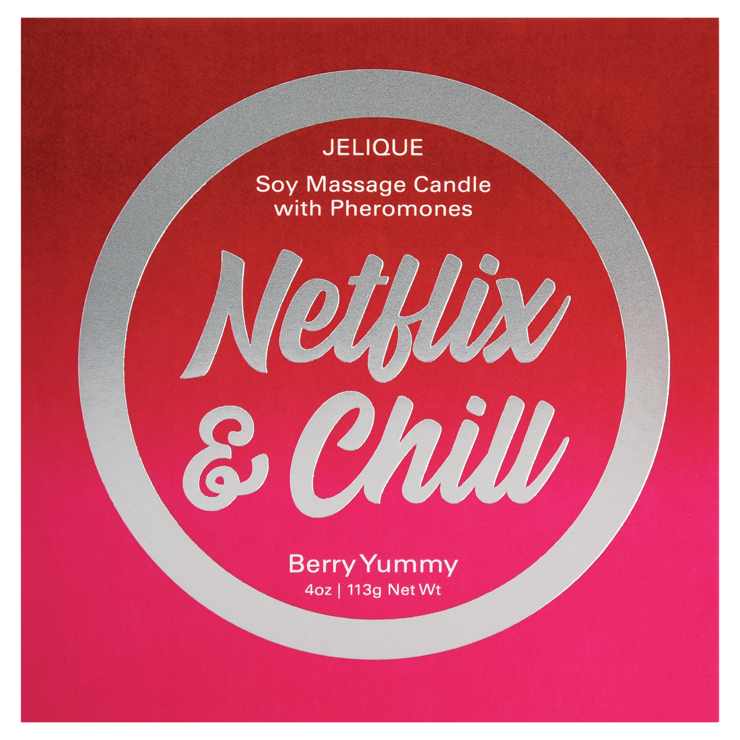 Pheromone Massage Candle Berry Yummy - Netflix & Chill
