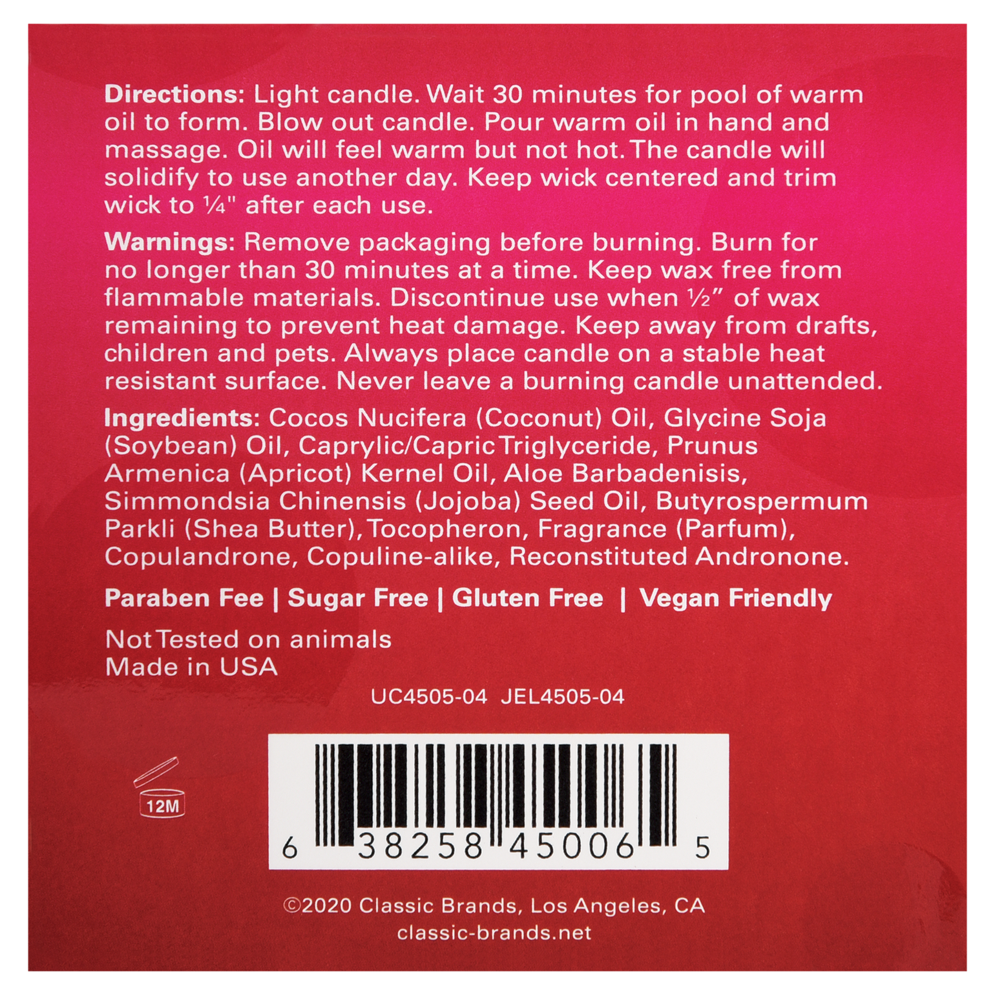 Pheromone Massage Candle Berry Yummy - Netflix & Chill