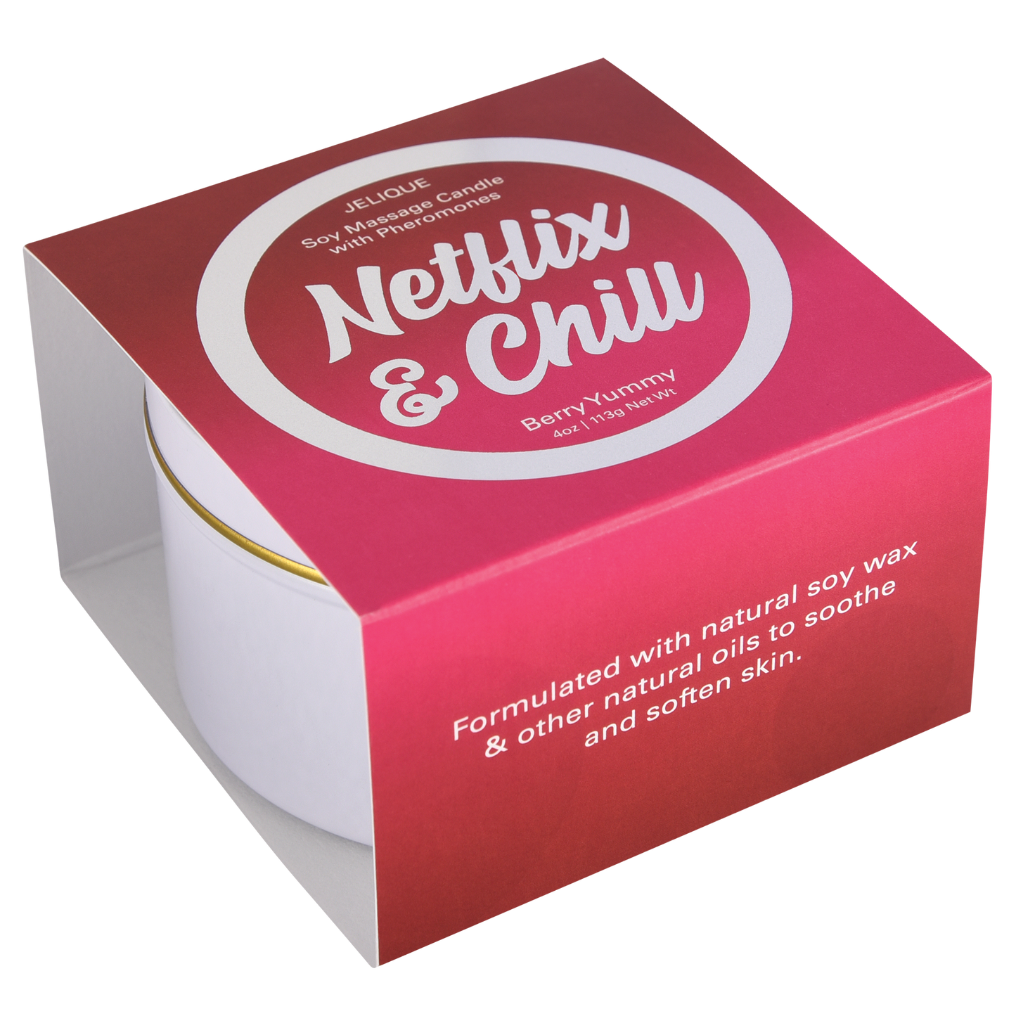 Pheromone Massage Candle Berry Yummy - Netflix & Chill