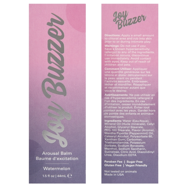 Joy Buzzer Arousal Balm - Watermelon