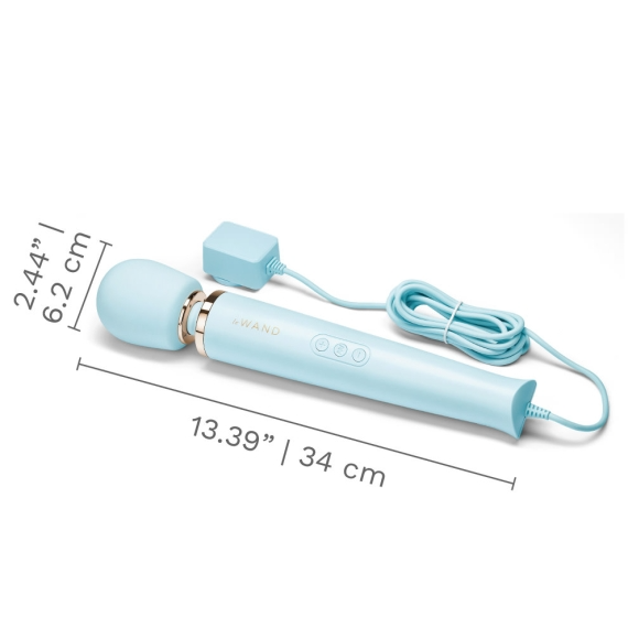Le Wand Plug-In Vibrator Massager - Sky Blue