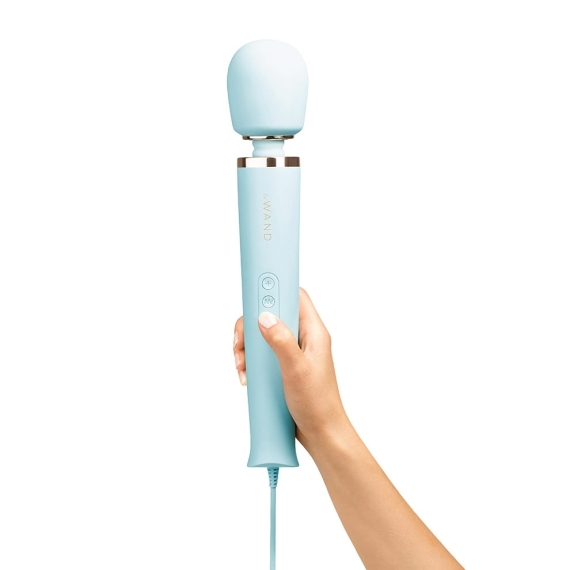 Le Wand Plug-In Vibrator Massager - Sky Blue
