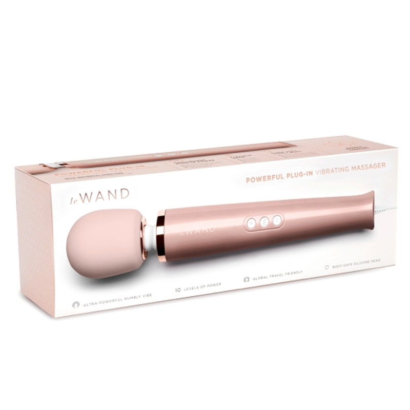 Le Wand Plug-In Vibrator Massager - Rose Gold