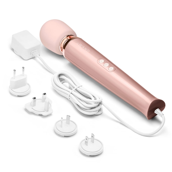 Le Wand Plug-In Vibrator Massager - Rose Gold