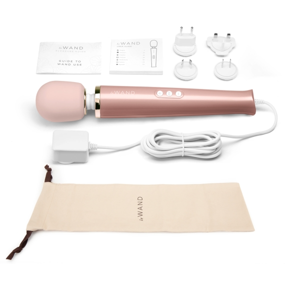 Le Wand Plug-In Vibrator Massager - Rose Gold