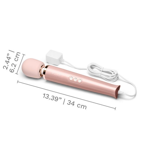 Le Wand Plug-In Vibrator Massager - Rose Gold