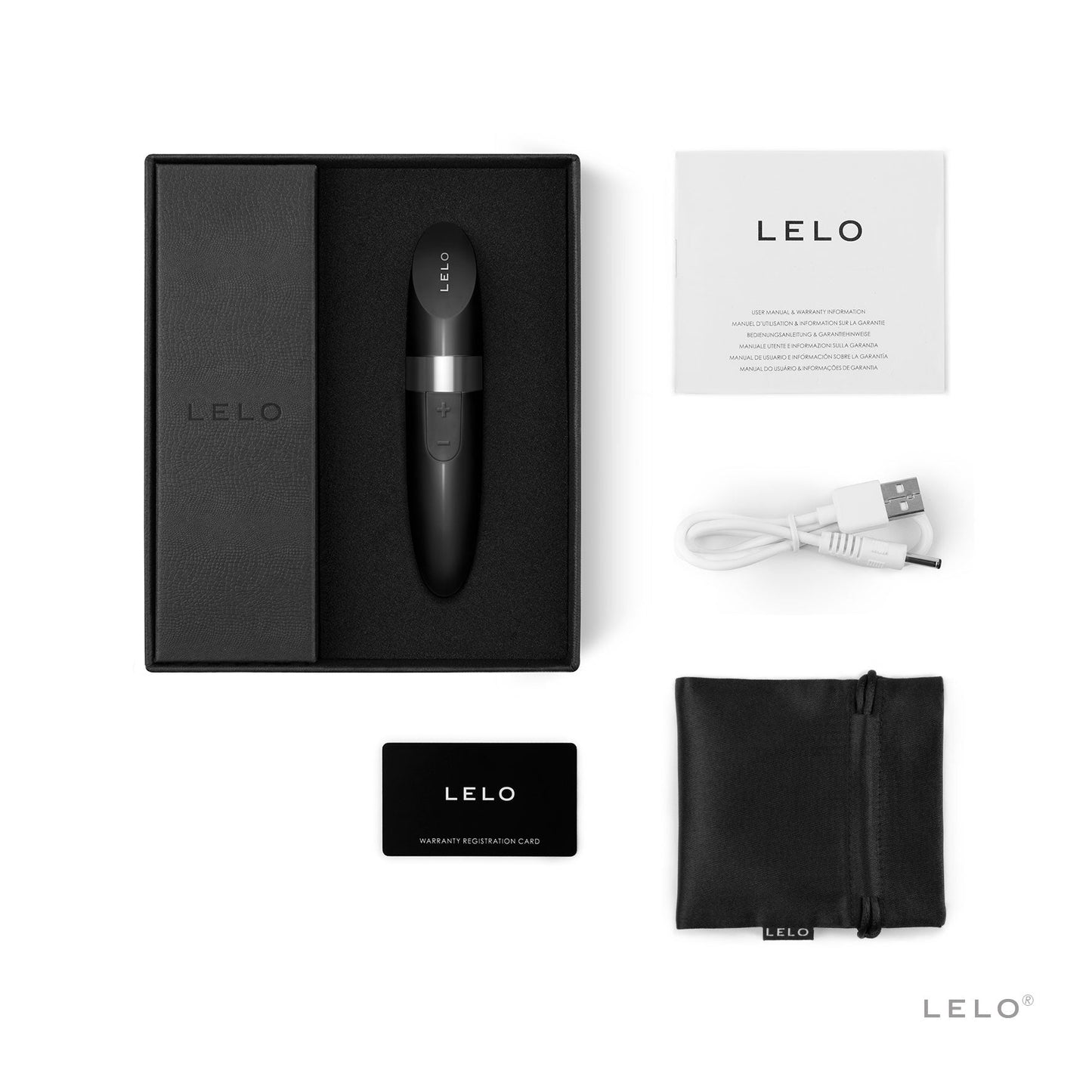 Mia 2 Lipstick Clitoral Vibrator - Black