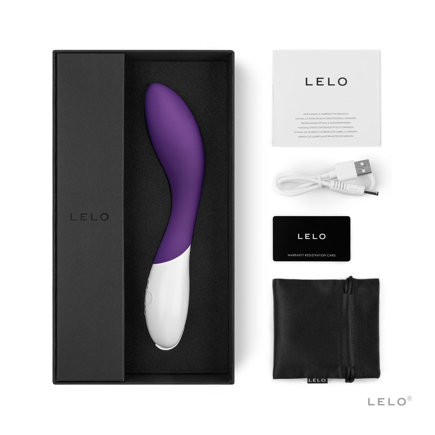 Mona 2 Curved G-Spot Wand - Purple