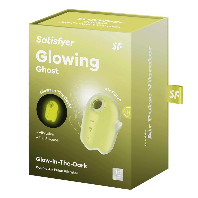 Glowing Ghost - Air Pulse Vibrator - Yellow