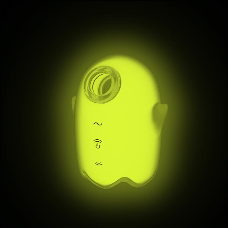Glowing Ghost - Air Pulse Vibrator - Yellow